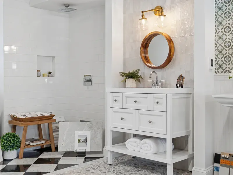 Luxury bathroom vanity