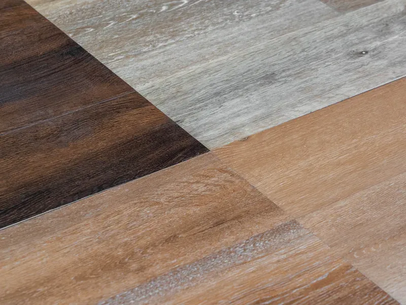 Luxury vinyl plank flooring